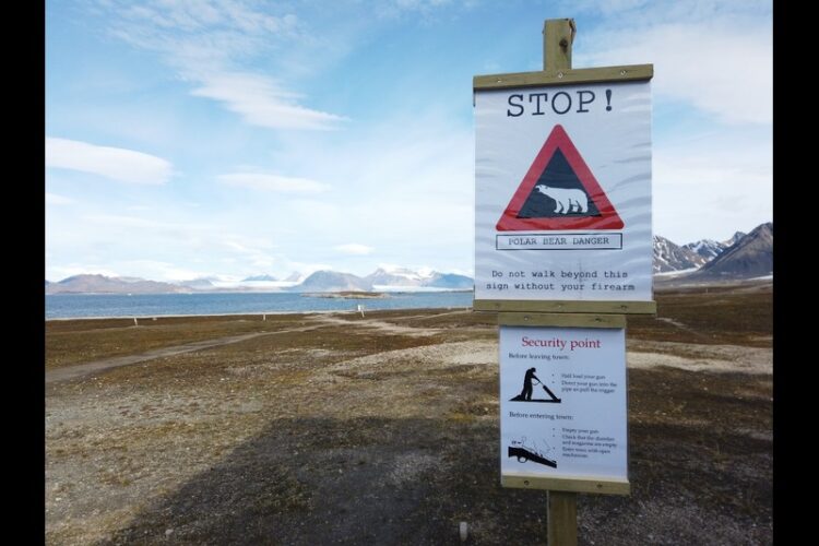 Forscherin Claudia Schmidt analysiert durch Gletscherschmelze beeinflusste Wasserproben arktischer Fjorde.